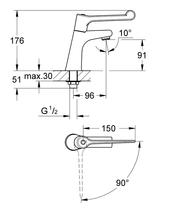 GROHE 30978 HOSPITA Pillar Tap 1/2 inch