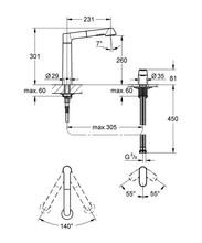 Grohe K7 2 hole Kitchen Sink mixer 1/2" with pullout spray 32894   **6 only  ** 