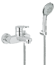 GROHE 33547  EUROPLUS  Single Lever Wall Bath/Shower Mixer   with Shower Kit