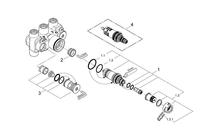 SPARES for GROHE 19147/34102  ATRIO Ypsilon Thermostatic Shower Mixer