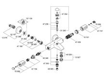 GROHE 34155 Grohtherm 1000 Wall Thermostatic Bath/Shower Mixer SPARE PARTS