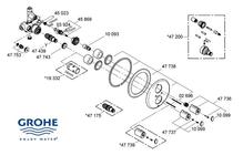GROHE 19236 34161  Grohtherm 1000 BIV Thermostatic Shower Mixer SPARE PARTS