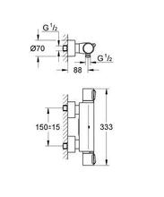 GROHE ALLURE Exposed Thermostatic Shower Mixer ** 1 only **  34236000  