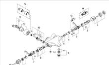 Spare parts for Grohe 34551 Sentosa thermostatic bath/shower mixer