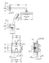 Grohe 34727000 Grohtherm SmartControl Perfect Shower Set Round