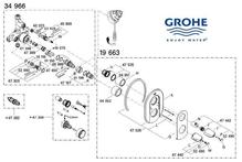 GROHE **  1 only  ** 34966 thermostatic Grohtherm 3000 concealed body COMPLETE
