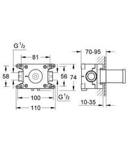 GROHE 35028000 Rapido C Body for   Stop Valve