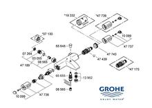 34156 Grohtherm 1000 Wall or  Deck thermostatic Bath/Shower Mixer SPARE PARTS