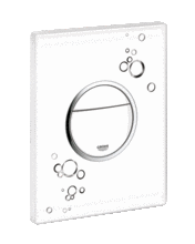 Grohe 38847 NOVA cosmopolitan circles, dual flush plate