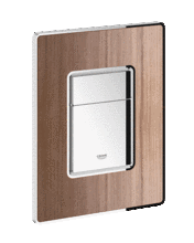 Grohe 38849 NOVA WOOD dual flush plate