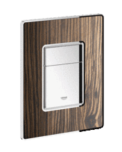 Grohe 38849 NOVA WOOD dual flush plate