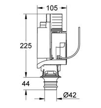 GROHE 42314 AV1 Dual Flush Valve