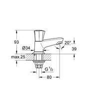 Grohe 20404 COSTA L, pillar tap