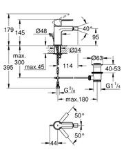 GROHE 33848001 LINEARE Bidet Mixer S