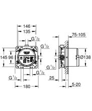 GROHE 35600000 Rapido  universal Rough in set