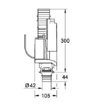 GROHE 38736 Dual Flush Valve Set AV1