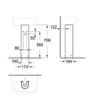 Grohe 39425  Bau Ceramic full pedestal