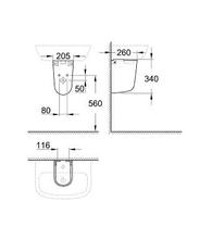 Grohe 39426 Bau Ceramic half pedestal