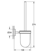 GROHE 40463 BauCosmopolitan toilet brush set, chrome