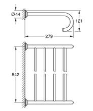 GROHE 40660 Essentials Authentic  multi towel rack, chrome