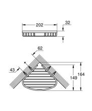 GROHE 40664 BauCosmopolitan basket corner (SMALL), chrome