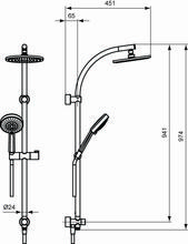 Ideal Standard JADO A4774 Dual Shower System  