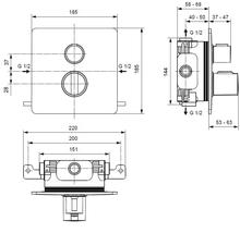 Ideal Standard Easybox Slim Square Mixer Spares (1 outlet)