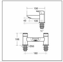 Ideal Standard  STRADA A6300AA 2 hole Bath Filler ** 1 only  ** 