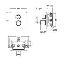 Ideal Standard TONIC II Easybox  (1 outlet) SPARE PARTS