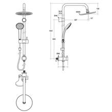 Ideal Standard IDEALRAIN A6540 ROUND Dual Shower System (for built in valves)