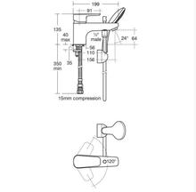 Ideal Standard   B0733AA TEMPO 1H Bath/Shower Mixer with Shower Set