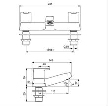 Ideal Standard   B1151AA CALISTA 2H dual control  Bath Filler