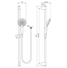 Ideal Standard IDEALRAIN B1763AA Evo JET Round Shower Kit 900mm rail