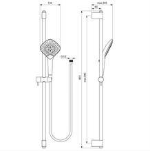 Ideal Standard IDEALRAIN B1764AA Evo JET Diamond Shower Kit 900mm rail