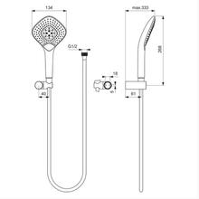 Ideal Standard IDEALRAIN B1766AA B2460AA Evo JET Diamond Shower Set