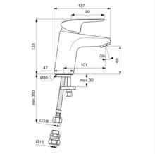 Ideal Standard   B1812AA CERAFLEX Single Lever Basin Mixer no waste