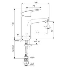 Ideal Standard   B1959AA CERAFLEX Single lever Bath Filler