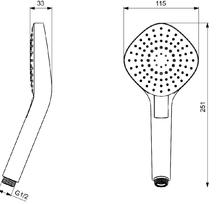 Ideal Standard IDEALRAIN B2232AA Evo Diamond 3 spray handset 