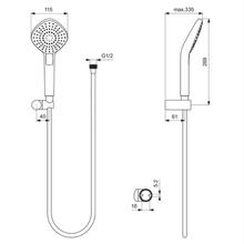 Ideal Standard IDEALRAIN B2240AA B2405AA Evo Diamond Shower Set