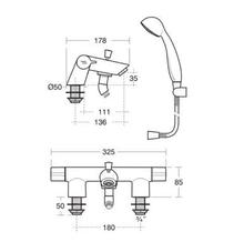 Ideal Standard  B9141AA PICCOLO 21 2 hole Bath Shower mixer , SPARE PARTS ONLY  