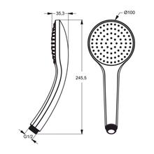 Ideal Standard IDEALRAIN B9402AA 100mm M1 handshower 1 spray