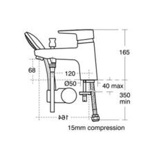 Ideal Standard   B9990AA CONCEPT BLUE 1H Bath/Shower Mixer with Shower Set