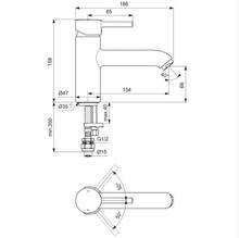 Ideal Standard   BC190AA CERALINE Single lever Bath Filler