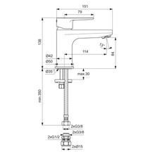 Ideal Standard   BC722AA CERAFINE O MINI Basin Mixer NO WASTE