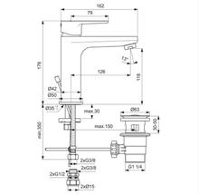 Ideal Standard   BC725AA CERAFINE O Basin Mixer POP UP WASTE