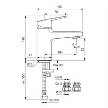 Ceraplan Single Lever Basin Mixer BD220(AA) no waste