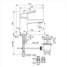 Ideal Standard Ceraplan Single Lever Basin Mixer with Pop-Up Waste BD221(AA