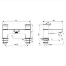 Ideal Standard Ceraplan Dual Control Bath Filler BD264(AA)