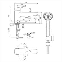 Ideal Standard Ceraplan Single Lever Bath Shower Mixer BD267(AA)