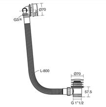 **1 only** Ideal Standard E1488AA  Bath Filler and Waste